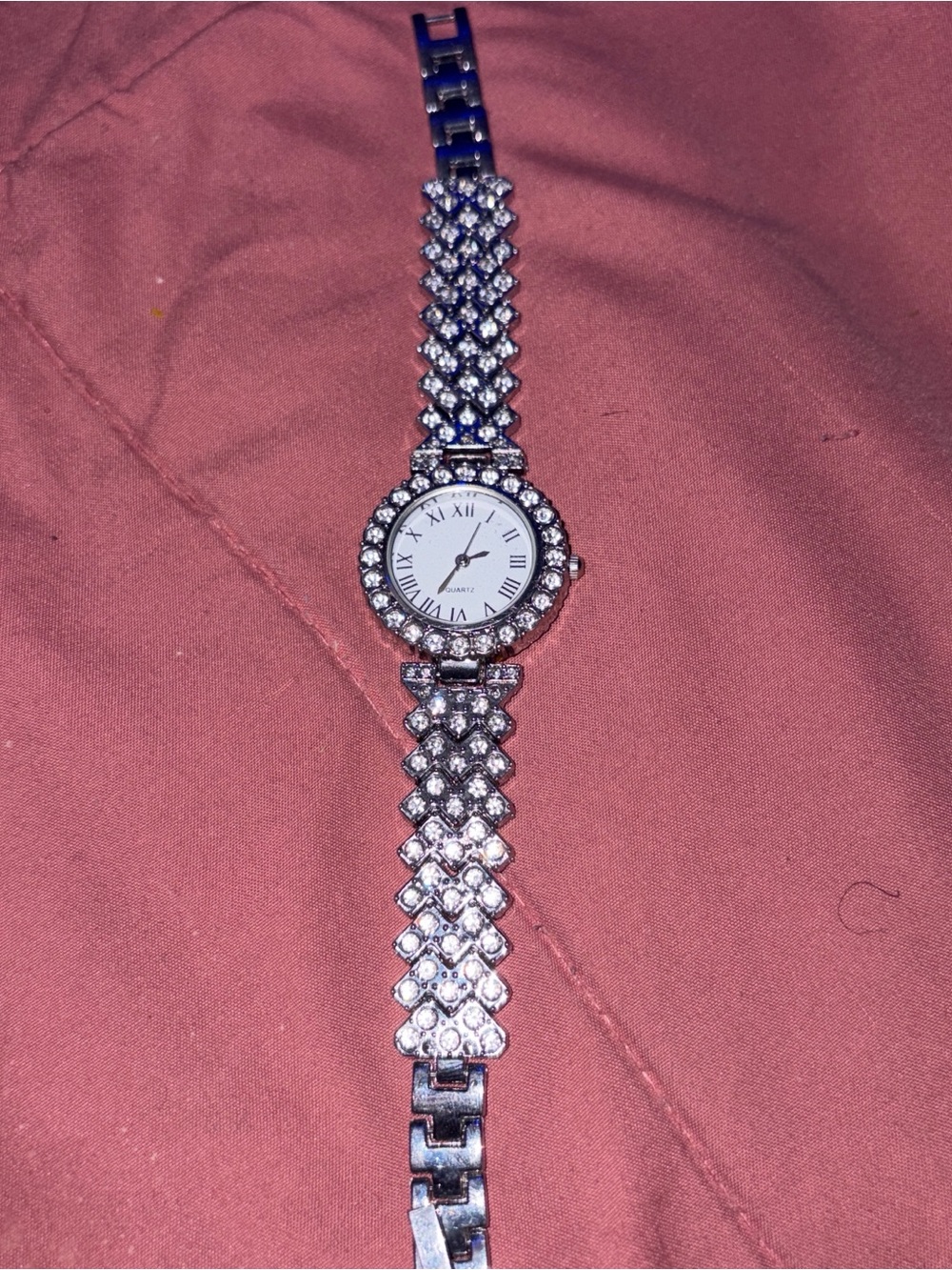 AKIRA Silver Crystal Accent Women's Bracelet Watch
